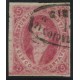 ARGENTINA 1867 GJ 33 RIVADAVIA ESTAMPILLA DE 7ma TIRADA DENTADA VER TODA LA LINEA DEL MARCO INFERIOR, RARA U$ 240